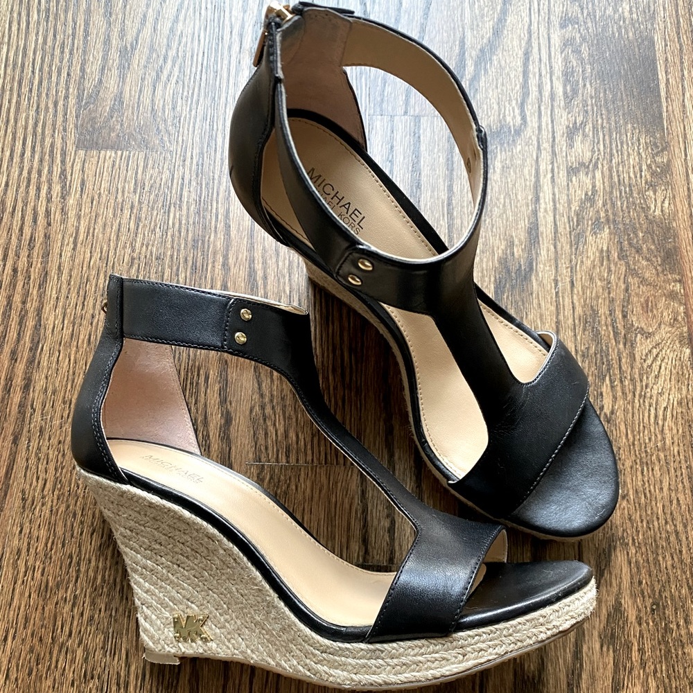 MICHAEL Michael Kors Black Wedges